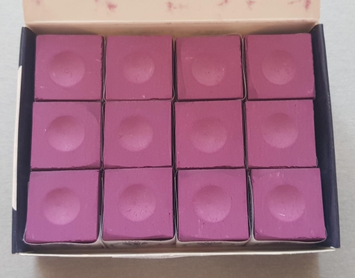 Billardkreide Silver Cup Pflaume Plum 12er Pack